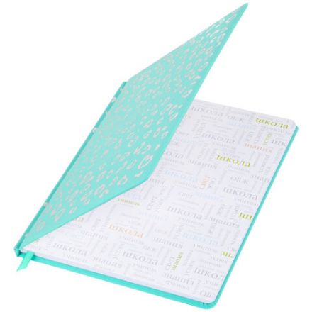 Дневник 1-11 класс 48 л., кожзам SoftTouch (твердая с поролоном), фольга, BRAUBERG, "Leopard", 106576