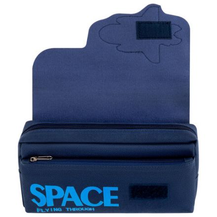 Пенал ЮНЛАНДИЯ ЮНИОР, 2 отделения, "Space rocket", 21х10х7 см, 273820
