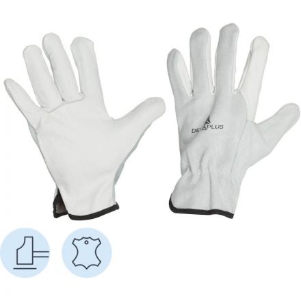 Перчатки DELTA PLUS натуральная воловья кожа FCN29 бежевые р.8 (FCN2908)