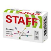 Булавки универсальные STAFF "EVERYDAY", 28 мм, 150 штук, в картонной коробке, 226760