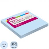 Стикеры Attache 76x76 мм пастельные голубые (1 блок, 100 листов)