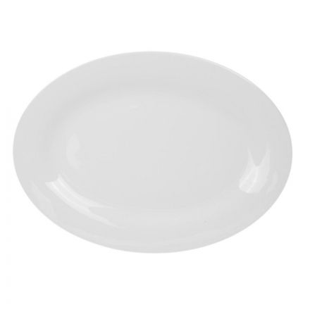 Блюдо овальное Chan Wave Classic, фарфор, белое, 300мм, фк0128