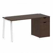 Home Office Стол письменный VR.SP-3-158.1.A Венге/Белый металл 1580*720*750