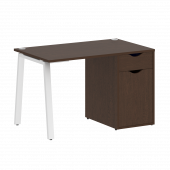 Home Office Стол письменный VR.SP-3-118.1.A Венге/Белый металл 1180*720*750