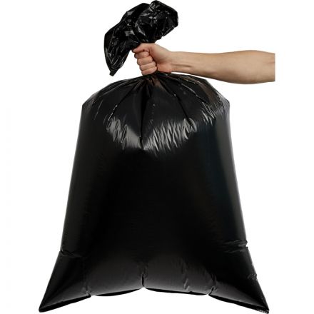 Мешки для мусора ПВД 120л 35мкм 20шт/рул черные 68х110см Комус Мешки для мусора ПВД 120л 35мкм 20шт/рул черные 68х110см Комус