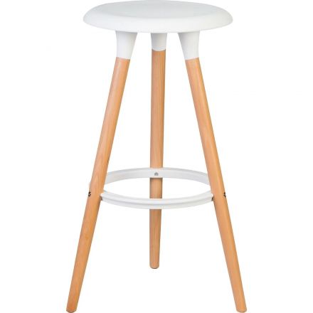 Табурет барный LO_DOBRIN ROYCE LMZL-PP652_LB-MTR_P-W-02 свет.бук/белый