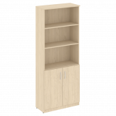 Nova S Шкаф высокий широкий (2 низкие двери ЛДСП) В.СТ-1.1 Бук артизан 770*360*1915