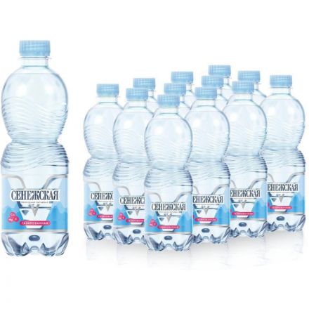 Вода питьевая природная Сенежская газированная 0,5 л