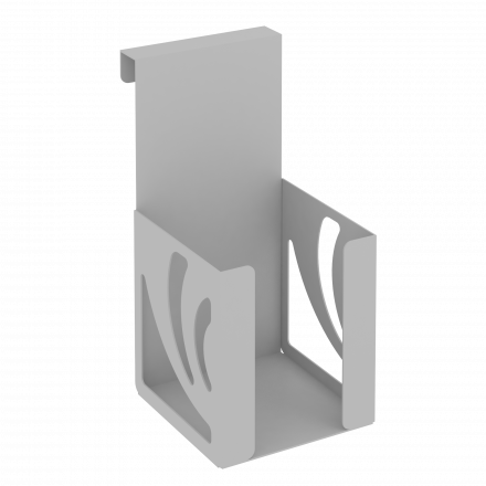 Навесной лоток для бумажных блоков MAN-03 Серый металл 100*120*200