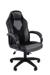 Офисное кресло Chairman game 17 Россия экопремиум черный/серый