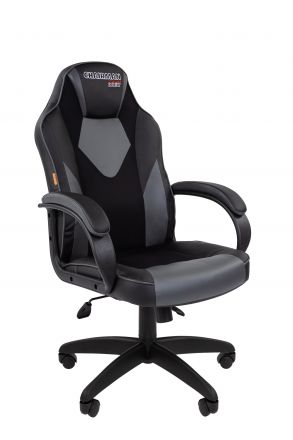 Офисное кресло Chairman game 17 Россия экопремиум черный/серый