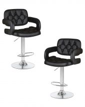 Набор 2 шт Стул барный DOBRIN TIESTO, чёрный