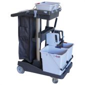 Тележка уборочная VILEDA "ВолеоПро", ведра 2х25 л, 2х6 л, вертикальный отжим, чехол для мусорного мешка на 70 л, 145119 Тележка уборочная VILEDA "ВолеоПро", ведра 2х25 л, 2х6 л, вертикальный отжим, чехол для мусорного мешка на 70 л, 145119