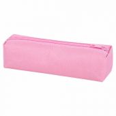 Пенал-тубус ПИФАГОР на молнии, ткань, пастельно-розовый, 20х5 см, 272260