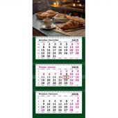 Календарь настенный 3-х блочный 2026 Attache Премиум,Чашка кофе,330х705,80г