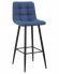 Набор 2 шт Стул барный DOBRIN NICOLE, черные матовые ножки, синяя ткань (UF860-14B)