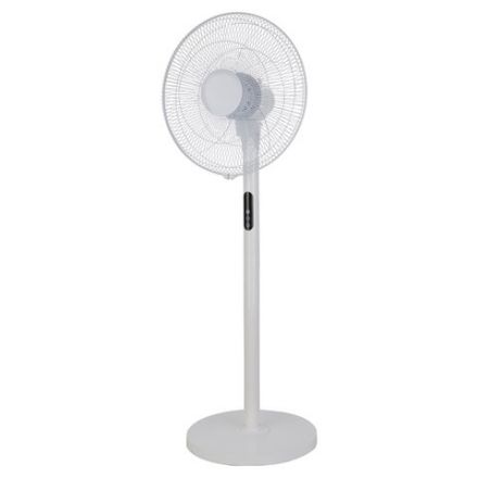 Вентилятор напольный LCD дисплей, пульт ДУ SONNEN FS40-A999, 50 Вт, 3 режима, белый, 455735