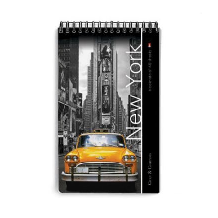 Блокнот А5, 40 л., гребень, ламинированный картон, клетка, Альт, "Города", (5 видов), 3-40-463 Блокнот А5, 40 л., гребень, ламинированный картон, клетка, Альт, "Города", (5 видов), 3-40-463