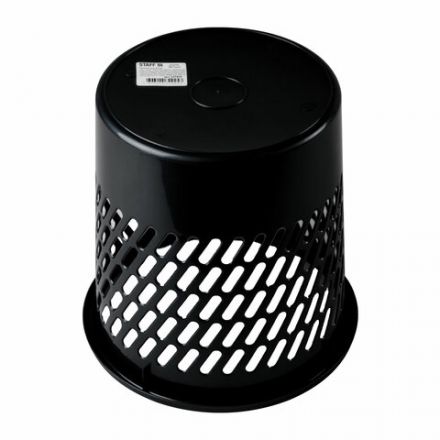 Корзина для бумаг STAFF "Basic" сетчатая, 10 л, черная, 237917