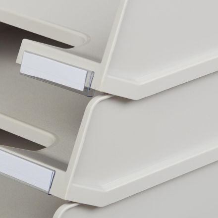 Лоток для бумаг HAN с инд.окном серый 1020/11