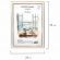 Рамка 21х30 см небьющаяся, багет 20 мм, пластик, BRAUBERG "HIT3", белая с двойной позолотой, 391381
