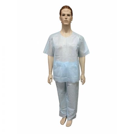 Костюм мед.хирургич. стерил. (рубаш.,брюки), пл.42,р.56-58  Гекса