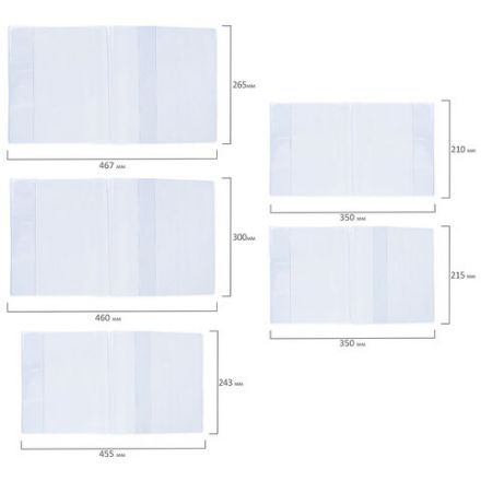 Обложки ПВХ для тетрадей и учебников, НАБОР 29 шт., ПЛОТНЫЕ, 110 мкм, универсальные, прозрачные, BRAUBERG, 274121