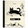 Тетрадь А5 96 л. BRAUBERG, на сшивке с корешком, клетка, обложка картон, "Кот-Непоседа", 405292