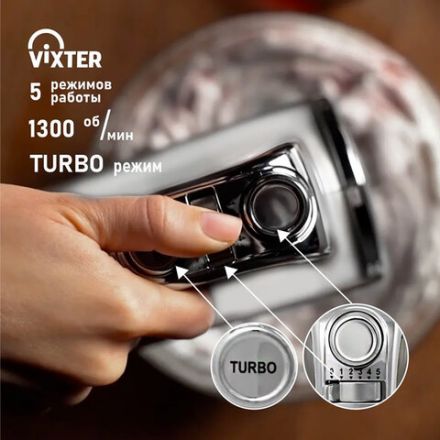 Миксер VIXTER VHM-3300, 700 Вт, 5 скоростей, 3 вида насадок, подставка, белый, 47840 Миксер VIXTER VHM-3300, 700 Вт, 5 скоростей, 3 вида насадок, подставка, белый, 47840