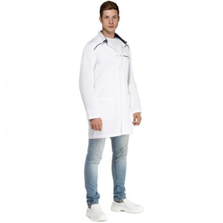 Халат для медицинского персонала муж. М22 ХЛ белый (р.60-62) 170-176