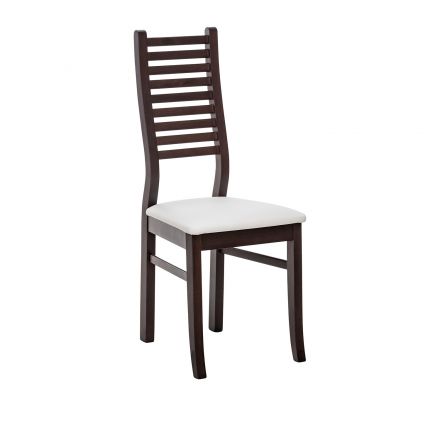 Стул Leset Кентукки, Венге, Белый, Экокожа