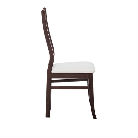 Стул Leset Кентукки, Венге, Белый, Экокожа