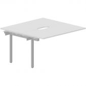 Стол составной STRIKE 2р.м 2эр.в.пр.эл 1380х1366 UNN2TPV147BLAL Белый/Алюм