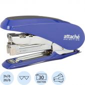 Степлер Attache Selection MSBL24301 (№24/6-26/6) до 30 лист., металл,синий