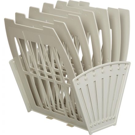 Лоток для бумаг Attache сборный на 6 отделений Сер