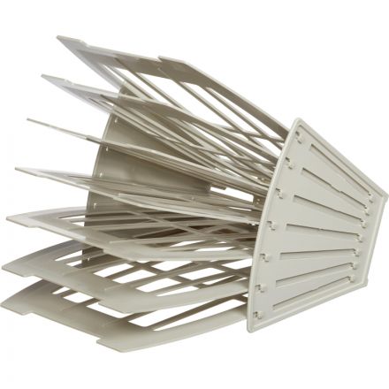 Лоток для бумаг Attache сборный на 6 отделений Сер