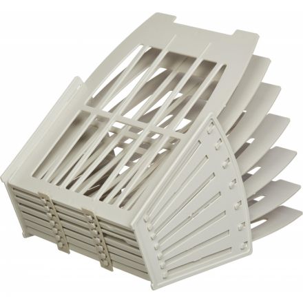 Лоток для бумаг Attache сборный на 6 отделений Сер