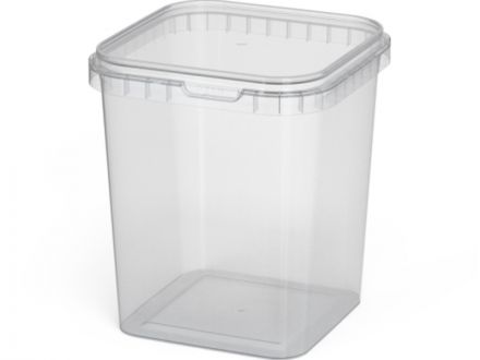 ВЕДРО КВАДРАТНОЕ 1,5л ВК-3 бесцветное ВЕДРО КВАДРАТНОЕ 1,5л ВК-3 бесцветное