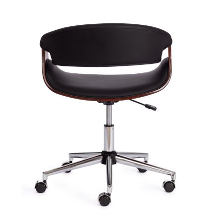 Кресло BEND  орех, кож/зам черный