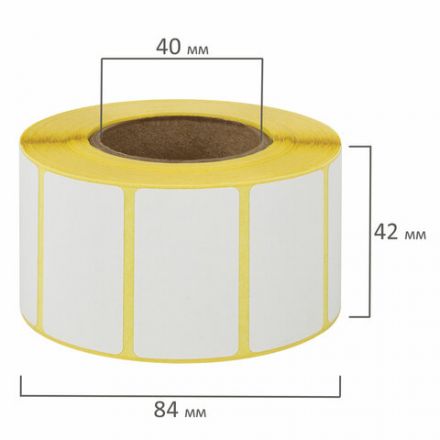 Термоэтикетки ТОП, 40х30 мм, 1000 этикеток в ролике, 116663