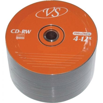 Носители информации VS CD-RW 700MB 4-12x Bulk/50