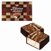 Конфеты РОТ ФРОНТ "Птичье молоко" суфле сливочно-ванильные в шоколадной глазури, 200 г, РФ09760