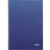 Тетрадь общая А4 96л Attache Градиент Синий клетка, 65г, гребень, УФ-лак
