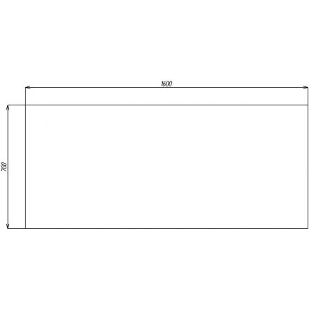 Стол Avance 6С.004 1600х700х750 шамони темный