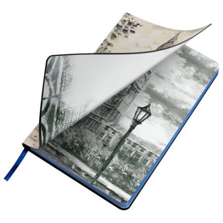 Ежедневник недатированный А5 (138х213 мм), BRAUBERG VISTA, под кожу, гибкий, 136 л., "London", 111993