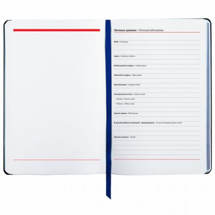 Ежедневник недатированный А5 (138х213 мм), BRAUBERG VISTA, под кожу, гибкий, 136 л., "London", 111993