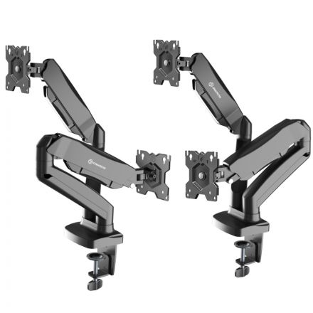 Кронштейн Onkron G160, TV 13-32, для 2-ух мон, газлифт, настольный, чер