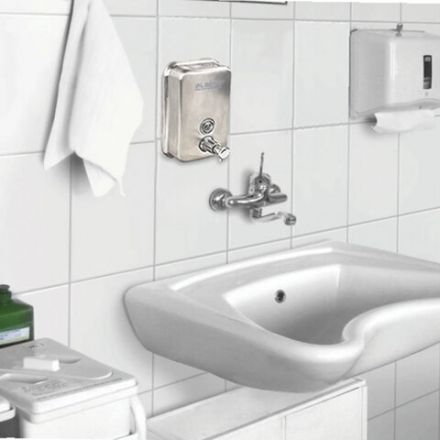 Дозатор для жидкого мыла LAIMA PROFESSIONAL INOX (гарантия 3 года), 0,5 л, нержавеющая сталь, матовый, 605396 Дозатор для жидкого мыла LAIMA PROFESSIONAL INOX (гарантия 3 года), 0,5 л, нержавеющая сталь, матовый, 605396