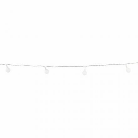 Электрогирлянда-нить комнатная "Шарики", 6 м, 40 LED, теплый белый, на батарейках, ЗОЛОТАЯ СКАЗКА, 591730