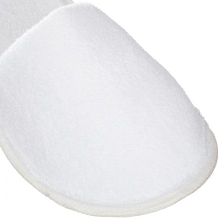 Тапочки одноразовые ГП Махровые Классик белые с закр мыс 2,5мм 150пар/уп
